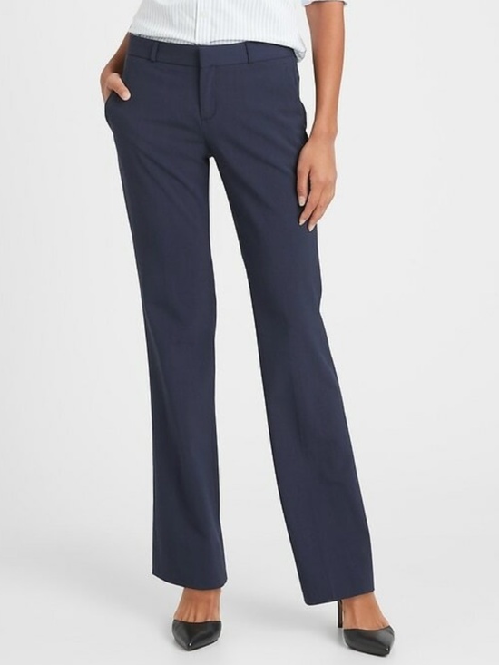 Banana Republic Pants - NWT Banana Republic Logan Trouser-Fit Washable Wool-Blend Pant Size 12 Short